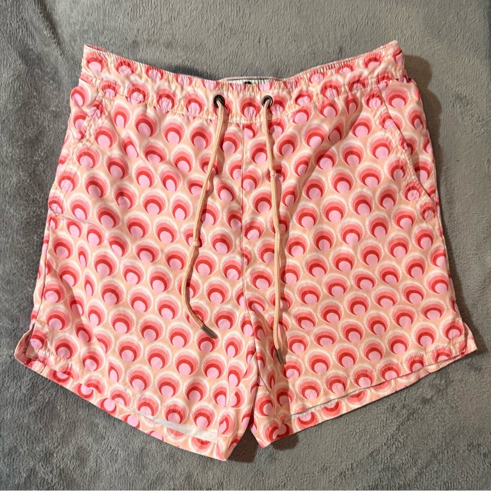 Ted Baker Pink and Orange Patterned Swim Shorts